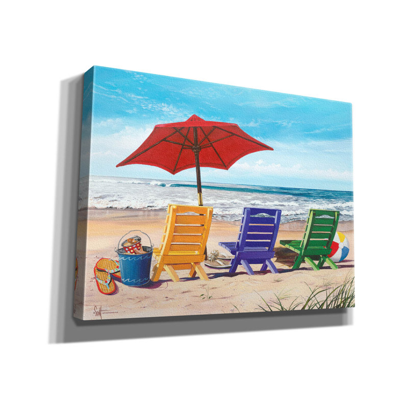 «Beachy Keen» par Scott Westmoreland, art mural sur toile, H 12 po x l 16 po x P 0,75 po