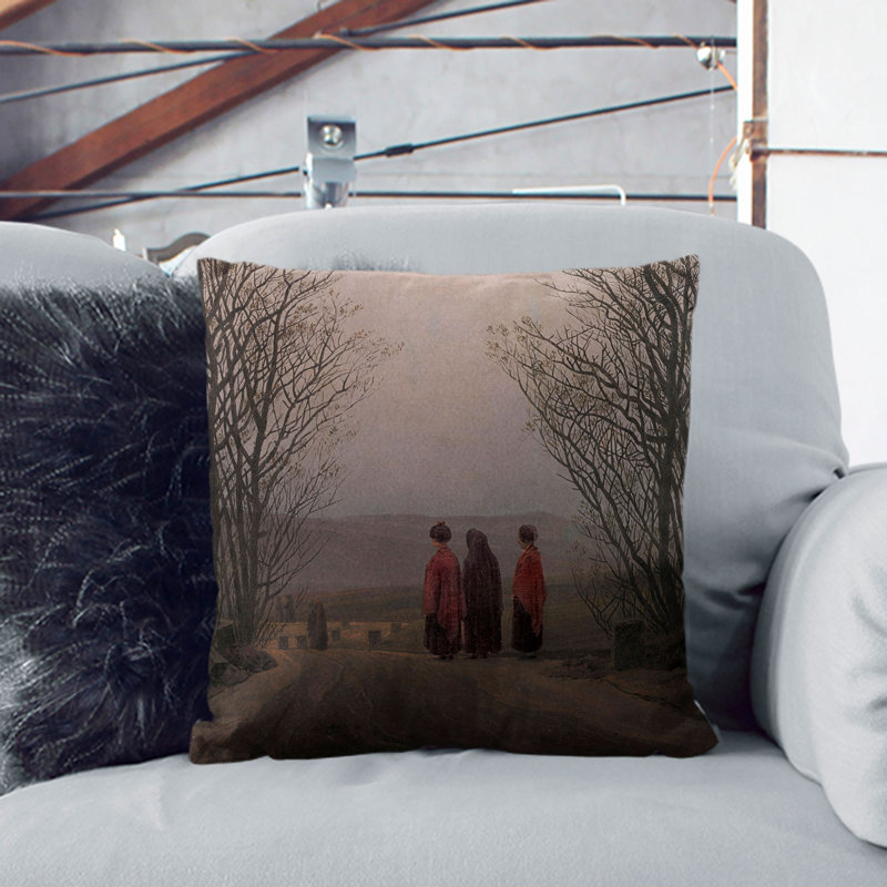 Square Cushion, Black, 40cm H x 40cm W x 15cm D