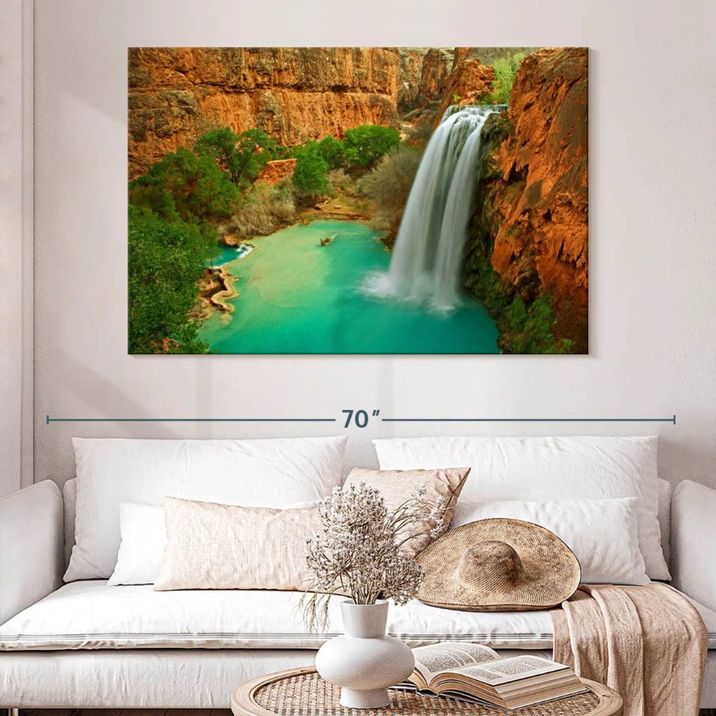 Havasu Falls dans le Grand Canyon, H 34 po x l 51 po