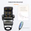 Fauteuil inclinable de massage en cuir polyuréthane avec repose-pieds 10 points-52623909