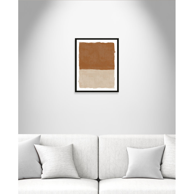 «Carmel Crush I Print» par Natalie Carpentieri, 17.5' W x 21.5' H, Flottant espresso