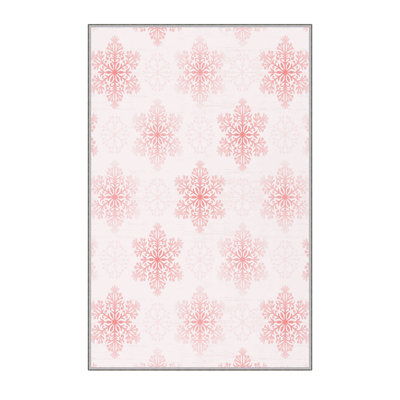 Tapis rose en polyester Boudreau