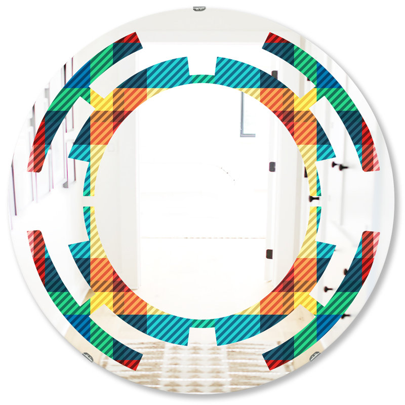 Miroir mural Tartan, 31,5 po x 31,5 po