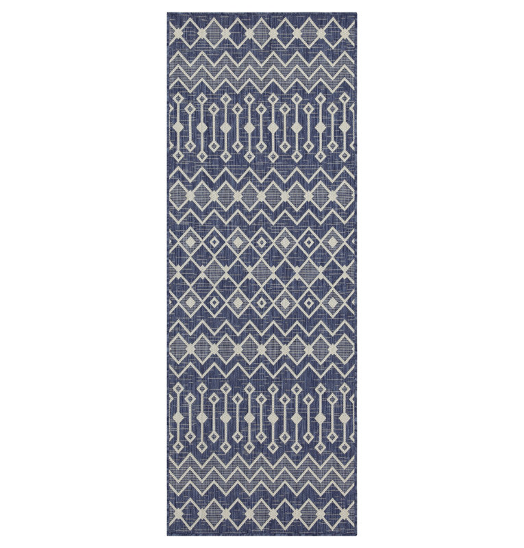 Blue Indoor/Outdoor Area Rug - 8 Ft. X 10 Ft., Rectangle 7'10" x 10'3"