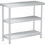idealhouse Stainless Steel L x W x 86 cm H Adjustable Prep Station