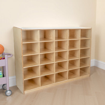 Natural Environments 25 Compartment Manufactured Wood Cubby