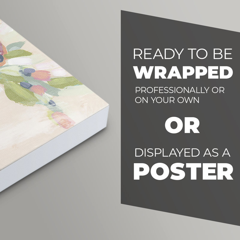 Blush Array II - impression sur toile seulement - NON CADRE, H 12 po x l 8 po