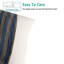 Taies d'oreiller en coton pour tout-petit, 13 po x 18 po, fermeture à enveloppe, rayures - NTBAY-879044163