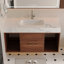 Meuble-lavabo flottant avec lavabo en céramique, meuble-lavabo mural-1422045618