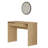 Elegant Make-Up Table with Mirror, Walnut & Oak Colors, 39.4 x 29.5 x 17.5 inches | 100% Melamine Coated Particle Board, UV Coating, Perfect for Bedroom or Dressing Area, Stylish & Functional Design