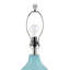 Lampe de table en verre soufflé tourbillon bleu turquoise Aqua
