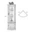 Vitrines en bois massif noisette + verre