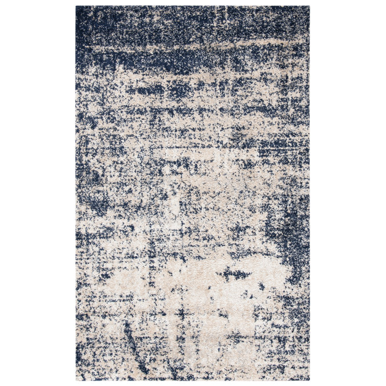 Tapis bleu marine / doré Gerberoy