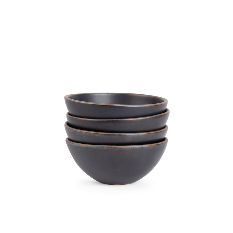 Soup Bowl - Set of 4, Black
