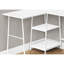 Bureau d'ordinateur, bureau personnel, coin, tablettes de rangement, L 48 po, forme en L, travail, ordinateur portable, stratifié, métal, contemporain, moderne-886176357