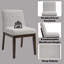 Chaise d'appoint en lin Edwyn (ensemble de 2)