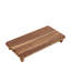 Élévateur rectangulaire en bois d'acacia