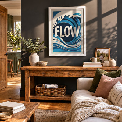 Flow in Motion Minimalist - Framed Print