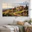 Country Charm Tuscan Splendor - Landscapes Metal Wall Art Set 5