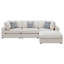 Canapé modulaire avec repose-pieds 4 pièces Serena-114733282