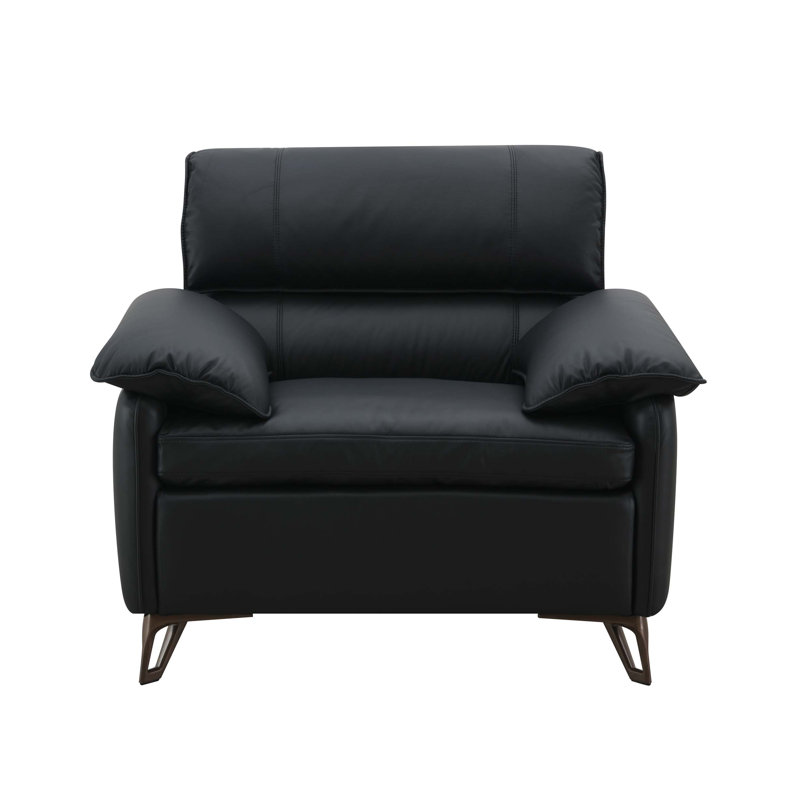 Chaise en cuir Eilene