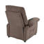 Fauteuils inclinables chauffants à massage, fauteuil moderne en chenille brun pour la maison