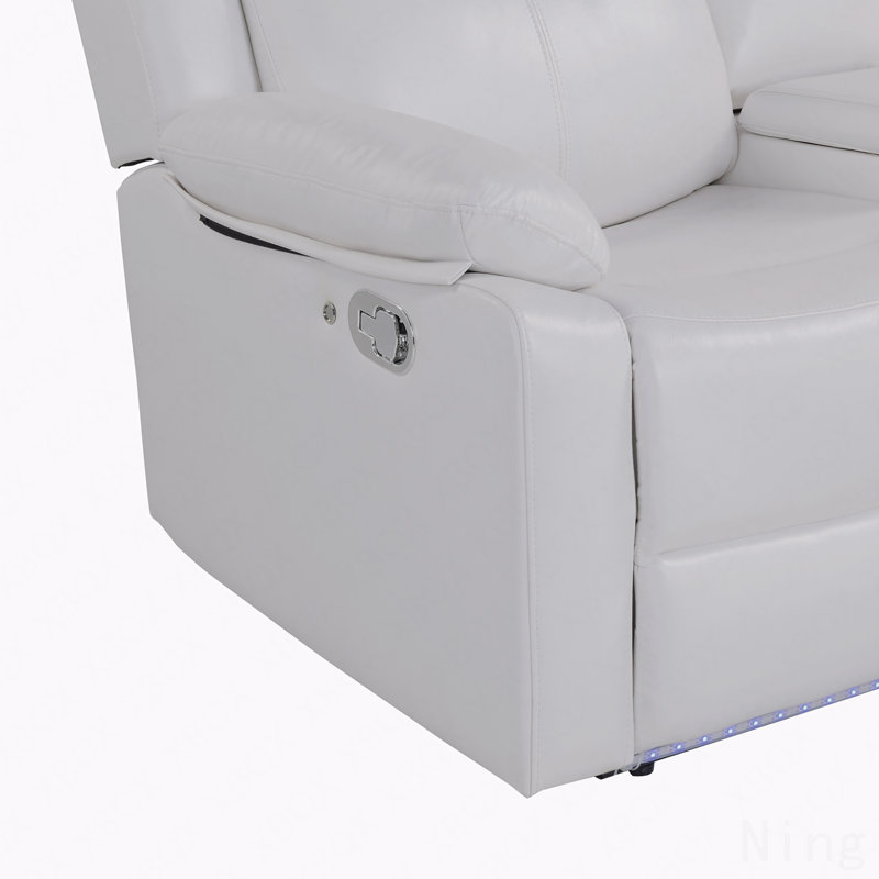 Fauteuil inclinable blanc avec lumière DEL