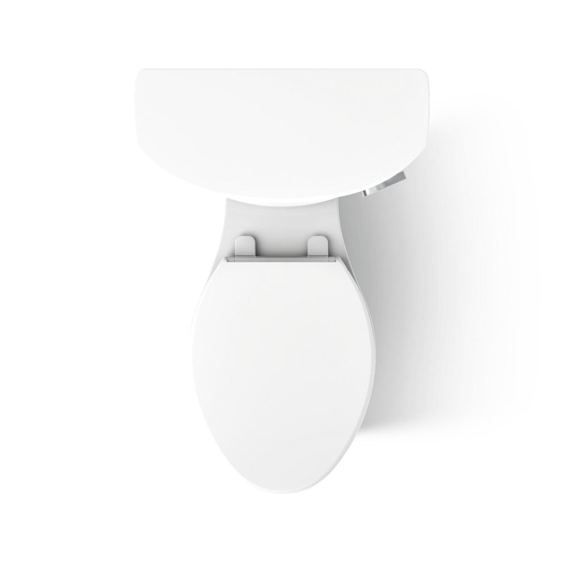 Cimarron 1.6 GPF Elongated Two-Piece Toilet (Seat Not Included), Right-Hand, White