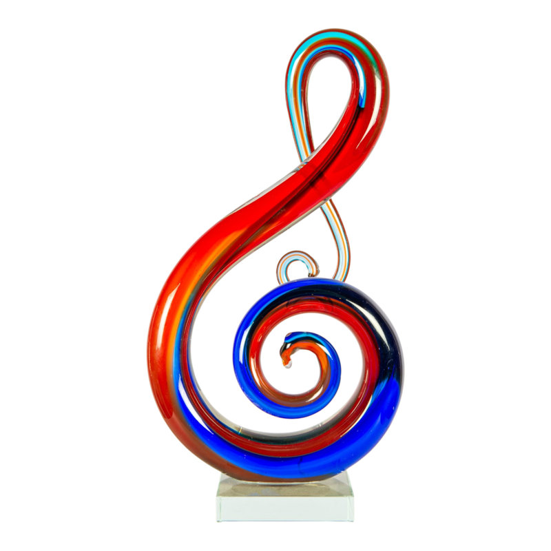 Sculpture en verre d'art artisanal Virtuoso
