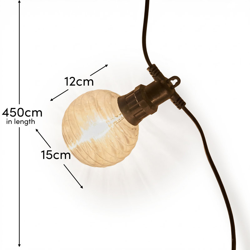 459cm 10 - Bulb Standard String Light (End to End Connectable)