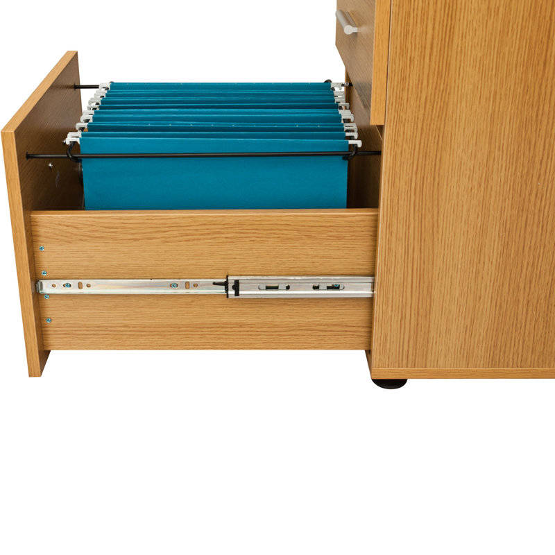 Ozella L-Shaped Writing Desk, Oak
