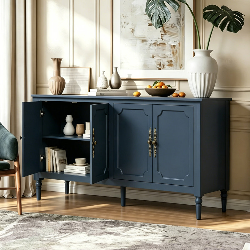 Buffet Farmhouse 59 "avec tablettes réglables, Blue