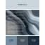 Tapis gris moelleux et moelleux à motif abstrait et élégant - Reliure grise-1251382838