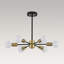 Mid-Century Modern 6-Light Iron Sputnik Semi Flush Mount Ceiling Light-563812123