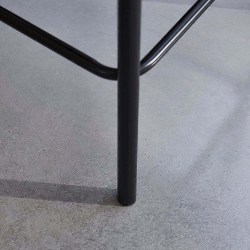Counter Stool with Metal Frame, Beige