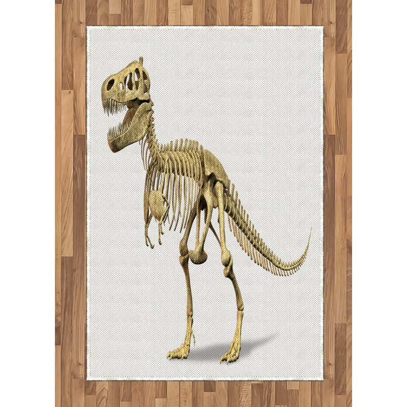 Dinosaur High Density Long Fiber Poly Threads Decorative Area Rug Carpet, Rectangle 4' x 5'8"