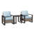 Syeira Wicker 2 - Person Patio Conversation Set with Cushions-765103920