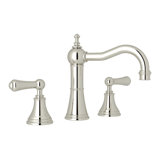 Georgian Era Widespread Bathroom Faucet with Drain Assembly