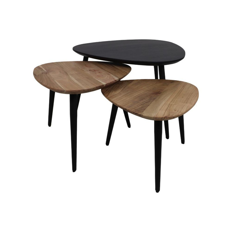 Moser Coffee Table, Black/Natural Wood