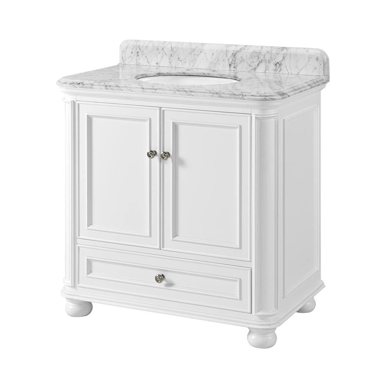 Meuble-lavabo 36 po avec comptoir et dosseret