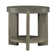 Barchetta Round End Table - Dusty Taupe