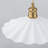 1-light Pleated Ceramic Single Pendant