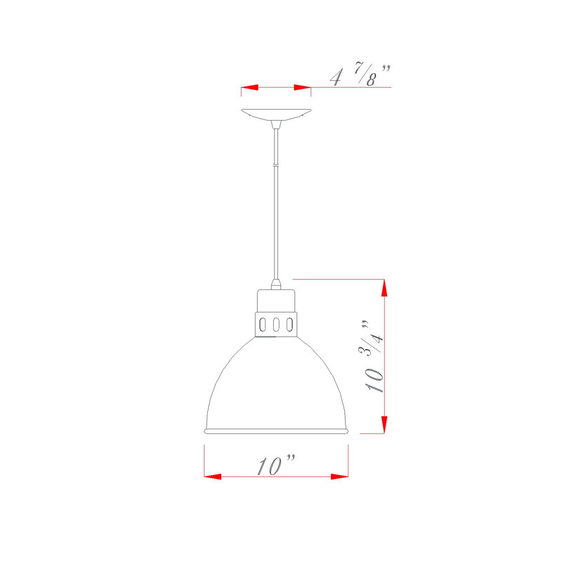 Kirkwood 1 - Light Single Pendant, Dark Bronze