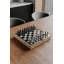 Jeu d'échecs Buddy - Jeu d'échecs moderne et original en métal avec finition nickel et titane