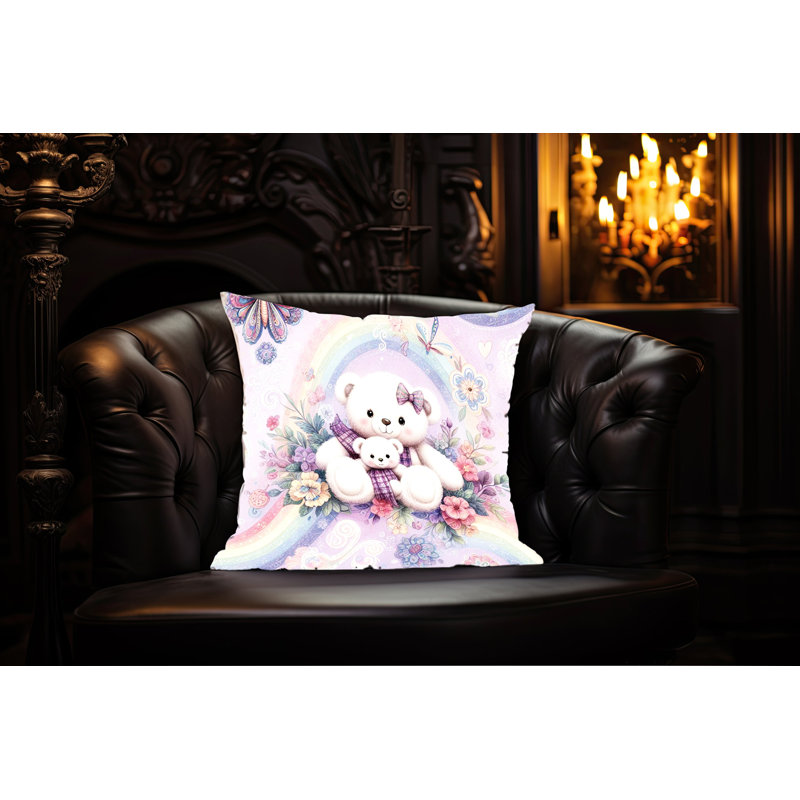 Floral Reversible Throw Pillow