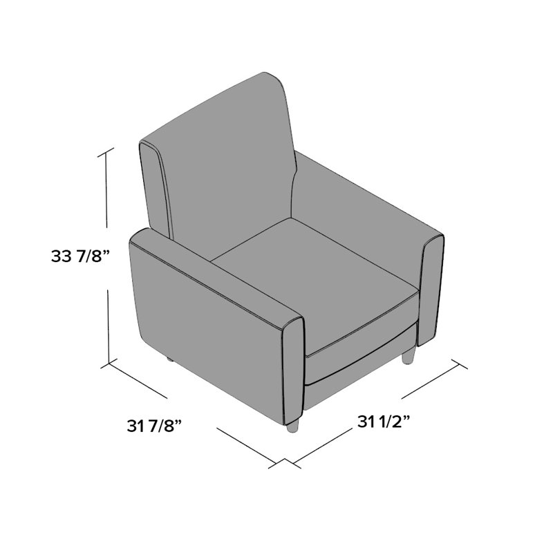 Fauteuil Kingswood, Brun