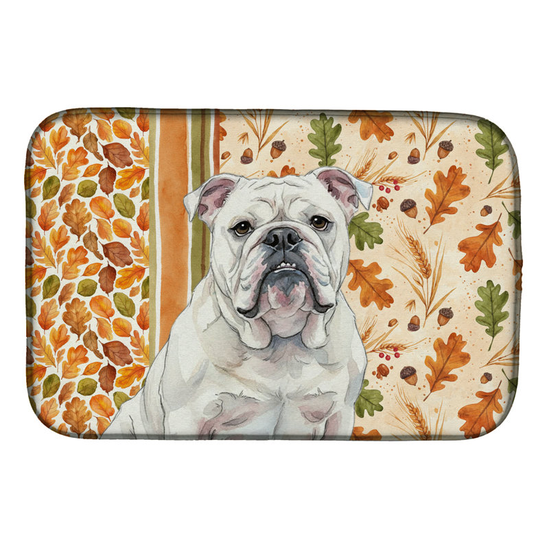 Tapis de séchage blanc White Bulldog Heirloom