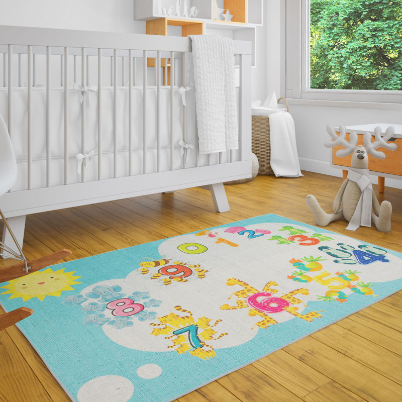 Eder Rectangle Machine Woven Polyester Rug