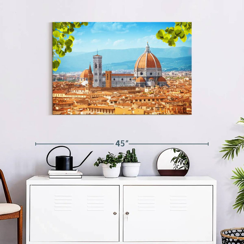 Kavia, pittoresque cathédrale de Florence, H 24 po x l 36 po