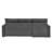 90" L-Shaped Convertible Sleeper Sofa Bed - Corduroy With Reversible Chaise & Hidden Storage-220896334